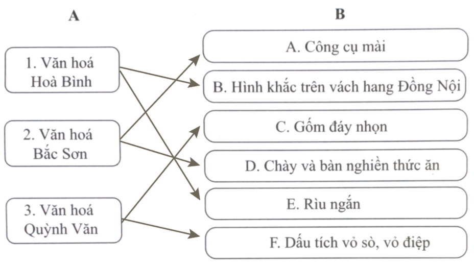 Nối ý ở cột B với ý ở cột A sao cho phù hợp. (ảnh 1)