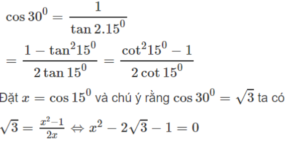  Không dùng bảng số và máy tính, hãy tính  a) cos67 độ 30' và cos75 độ (ảnh 1)