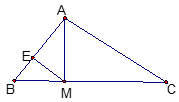 Câu 4: Cho tam giác ABC có cạnh AB = 12cm, AC = 16cm, BC = 20cm. Kẻ (ảnh 1)