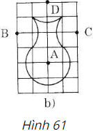Đố a) Vẽ hình hoa bốn cánh. Hình hoa bốn cánh trên hình 60 được tạo bởi một hình vuông  (ảnh 2)