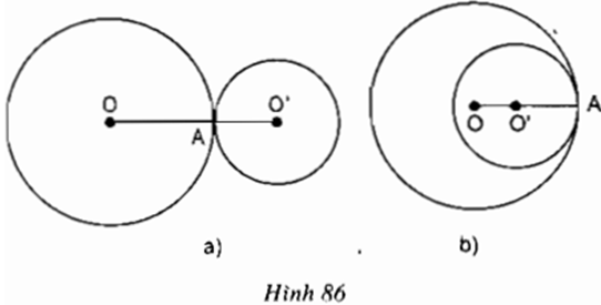 a) Quan sát hình 85, chứng minh rằng OO’ là đường trung trực của AB. (ảnh 2)