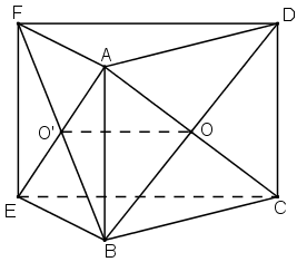 Cho hai hình bình hành ABCD và ABEF không cùng nằm trong một mặt phẳng. (ảnh 1)