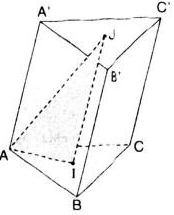 Cho hình lăng trụ tam giác ABC.A’B’C’. Gọi I,J lần lượt là trọng tâm của các tam giác (ảnh 1)