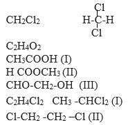 Viết công thức cấu tạo của các chất có công thức phân tử sau : CH2Cl2 (một chất), (ảnh 1)