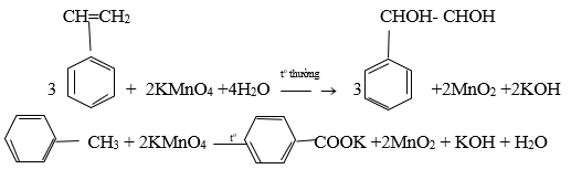 Trình bày phương pháp hóa phân biệt các chất lỏng sau: benzen, stiren, toluen và hex-1-in. (ảnh 1)