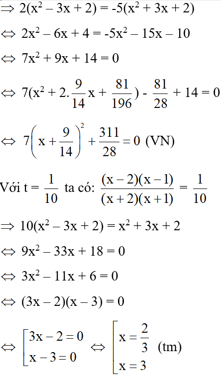 Giải Phương Trinh X 2 X 1 2 5 X 2 X 1 2 48 X 2 4 X 2 1 0 Ta được