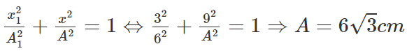 Dao động của một vật là tổng hợp của hai dao động điều D (ảnh 1)