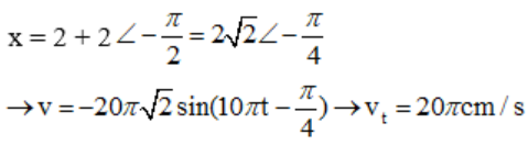 Một vật tham gia đồng thời hai dao động điều hòa có phương (ảnh 1)
