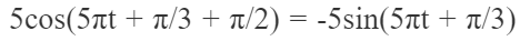 Một vật dao động điều hoà với phương trình x = 5cos(5 pit (ảnh 2)