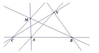 Hình học: Vẽ đường thẳng AB . Xác định điểm C  nằm trên đường thẳng AB  và thuộc tia đối của tia AB .  (ảnh 1)