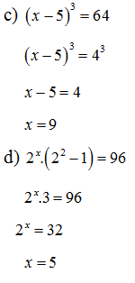 Tìm x , biết: a)125-5(x-1)=25 (ảnh 1)