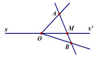 Cho hình vẽ bên, điểm O  là gốc của bao nhiêu tia (ảnh 1)