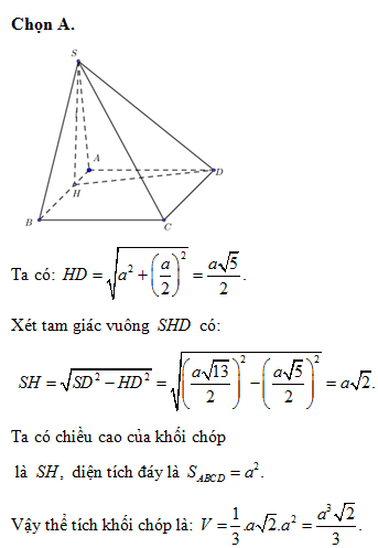 Lý thuyết thể tích của khối chóp toán 12  Toan123vn