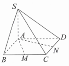 Cho hình chóp S.ABCD có đáy ABCD là hình vuông, AB=1 , cạnh bên SA=1 (ảnh 1)