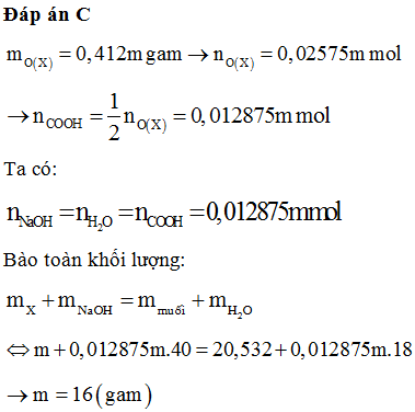 Hỗn hợp X gồm glyxin, alanin và axit glutamic (trong đó nguyên tố oxi chiếm 41,2% (ảnh 1)