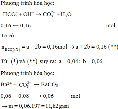 Cho hỗn hợp Na2CO2 và KHCO3 (tỉ lệ số mol tương ứng là 2 :1) vào bình chứa (ảnh 1)