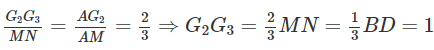 Cho hình tứ diện đều ABCD có cạnh bằng 3. Gọi G₁, G₂, G₃, G₄ lần lượt là trọng tâm của bốn mặt của tứ diện ABCD. Tính thể tích V của khối tứ diện G₁G₂G₃G₄. (ảnh 1)