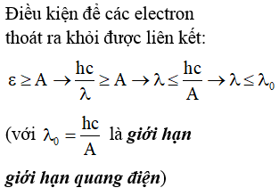 Công thoát electron của một kim loại là A. Gọi h là hằng số Planck, c (ảnh 1)