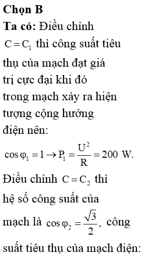 Đặt điện áp u=U căn 2. cos(omega.t) V (U và omega không đổi) vào hai đầu đoạn (ảnh 1)
