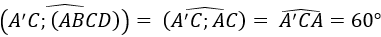 Cho lăng trụ đứng ABCD.A'B'C'D có đáy ABCD là hình thang, AB = AD = a, CD = 2a. Đường thẳng A’C tạo với mặt phẳng (ABCD) một góc bằng 60o. Biết hình lăng trụ nội tiếp một hình trụ. Tính thể tích khối trụ ngoại tiếp lăng trụ theo a ta được: (ảnh 1)