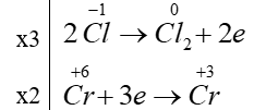 Trong phản ứng:    Số phân tử HCl đóng vai trò chất khử bằng k lần tổng số phân tử HCl tham gia phản ứng. Giá trị của k là: (ảnh 1)