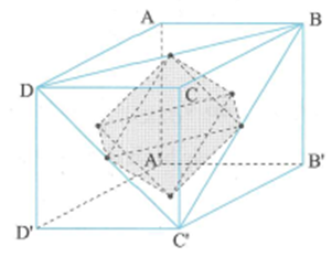 Thể tích khối đa diện có đỉnh là tâm của các mặt của hình (ảnh 1)