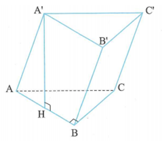Cho hình lăng trụ ABCA'B'C' có đáy ABC là tam giác vuông cân (ảnh 2)