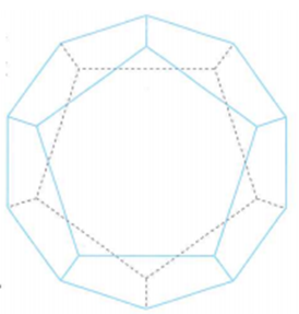 Một khối đèn laze có dạng khối 12 mặt đều, biết rằng diện tích (ảnh 1)