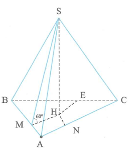 Cho hình chóp SABC có đáy là tam giác vuông tại A, góc B (ảnh 1)