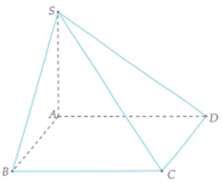 Cho hình chóp S.ABCD có đáy là hình chữ nhật với SA vuông (ảnh 1)