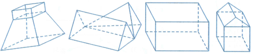Mỗi hình sau gồm một số hữu hạn đa giác phẳng (ảnh 1)