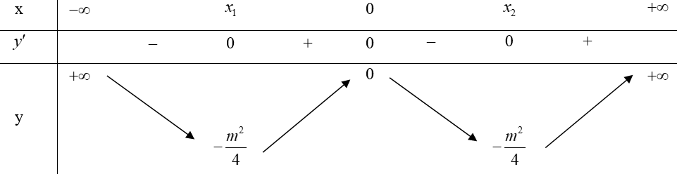 Tìm tất cả các giá trị thực của tham số m để hàm số y (ảnh 2)