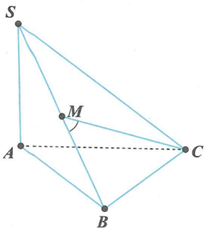 Cho hình chóp S.ABC có SA vuông góc (ABC), SA=2a (ảnh 1)