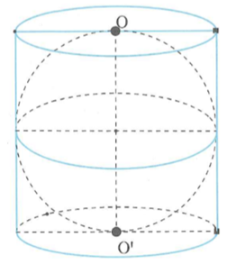 Cho hình trụ (T) có bán kính đáy R, trục OO' bằng 2R (ảnh 1)