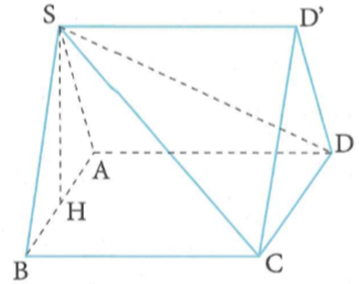 Cho hình chóp S.ABCD có đáy ABCD là hình vuông cạnh 2a A (ảnh 1)