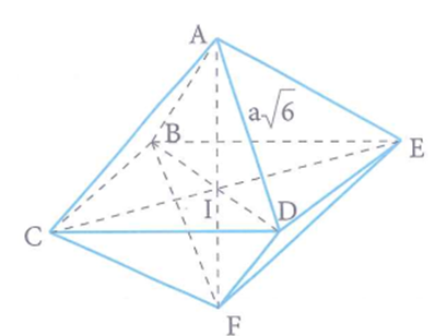Cho khối đa diện đều loại 3;4 có độ dài cạnh bằng (ảnh 1)