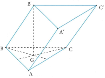 Cho lăng trụ tam giác ABC.A'B'C' có BB'a, góc giữa đường (ảnh 1)