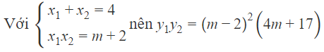 Cho hàm số  y = x^ 3 − 6 x ^2 + 3 ( m + 2 ) x − m − 6 . Tìm tất cả các giá trị thực của m để hàm số có 2 cực trị cùng dấu (ảnh 1)