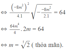 Tìm các giá trị của tham số m để đồ thị hàm số:  y = x ^4 − 8 m ^2 x ^2 + 1  có ba điểm cực trị (ảnh 1)