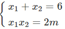 Cho hàm số   y = 12 + căn bậc hai 4 x − x ^2 / căn bậc hai x^ 2 − 6 x + 2 m  có đồ thị ( C) . Gọi tập S tất cả các giá trị (ảnh 1)