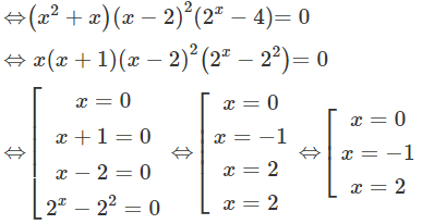 Cho hàm số f (x) có đạo hàm  f ' ( x ) = ( x^ 2 + x ) ( x − 2 )^ 2 ( 2 ^x − 4 ) , ∀ x ∈ R . Số điểm cực trị của f (x) là (ảnh 1)