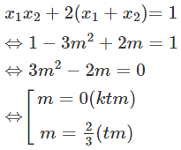 Có tất cả bao nhiêu giá trị thực của tham số m để đồ thị hàm số  y = 2 /3 x ^3 − m x ^2 − 2 ( 3 m ^2 − 1 ) x + 2/ 3 (ảnh 1)