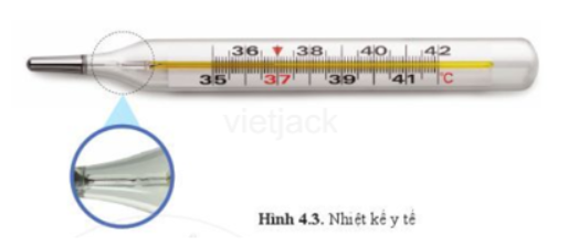 Dùng nhiệt kế y tế để thảo luận về cách đo nhiệt độ cơ thể (ảnh 1)