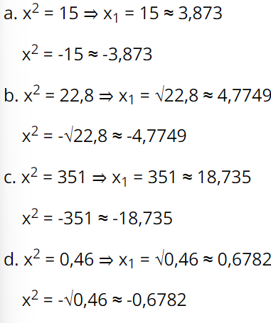 Dùng bảng căn bậc hai tìm x (ảnh 1)