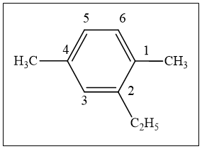 Hiđrocacbon thơm E có công thức cấu tạo như sau. Tên gọi của E (ảnh 2)