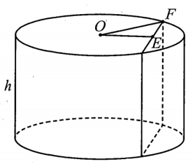 Cho hình trụ có chiều cao bằng 6a. Cắt hình trụ đã cho bởi một mặt phẳng (ảnh 2)