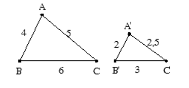 Bài 4: Khái niệm hai tam giác đồng dạng - Luyện tập (trang 72) (ảnh 1)