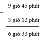 Trừ số đo thời gian (ảnh 1)