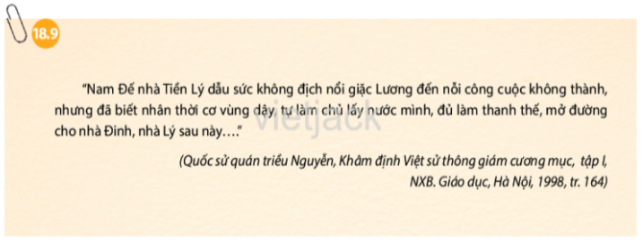 Ý nghĩa của cuộc khởi nghĩa Lý Bí được Quốc sử quán triều Nguyễn (ảnh 1)