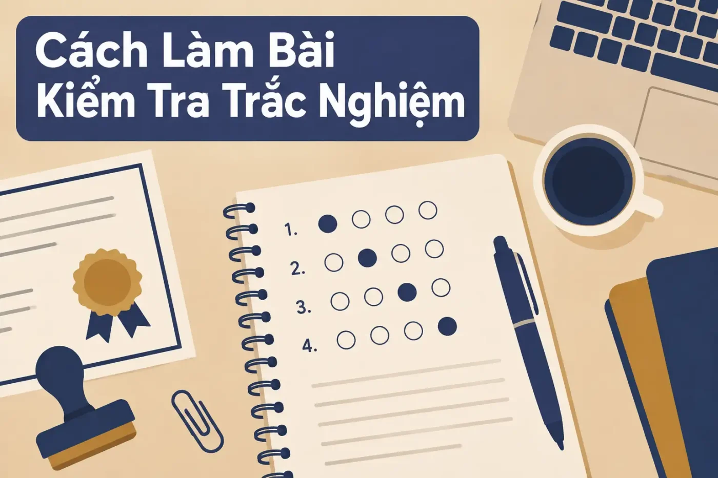 Nhiều bạn học sinh và sinh viên thường nghĩ rằng chỉ cần học thuộc lòng kiến thức là đủ để làm tốt bài trắc nghiệm - cách